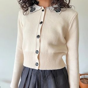 Lisa Say Gah Battenberg Cardi M/L